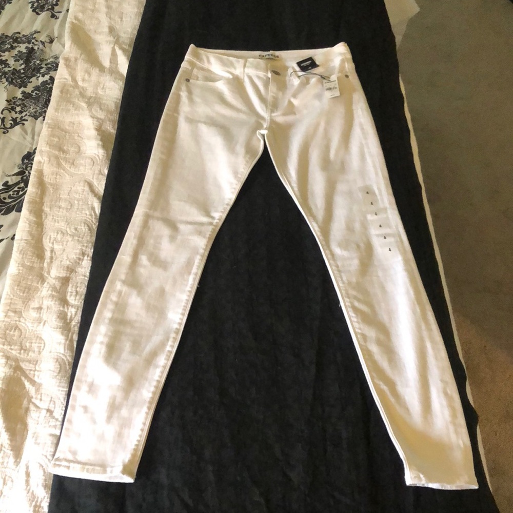 NWT Express White Skinny Jeans